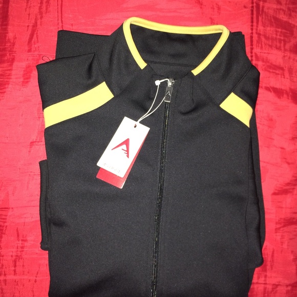 SOLD -Antigua Jacket Large Black /Gold Performance - Picture 2 of 10